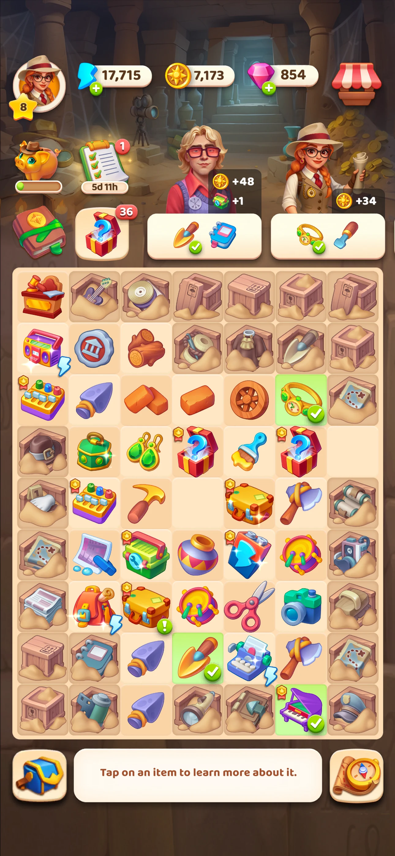 Olivia's Mysteries: Merge game screenshot